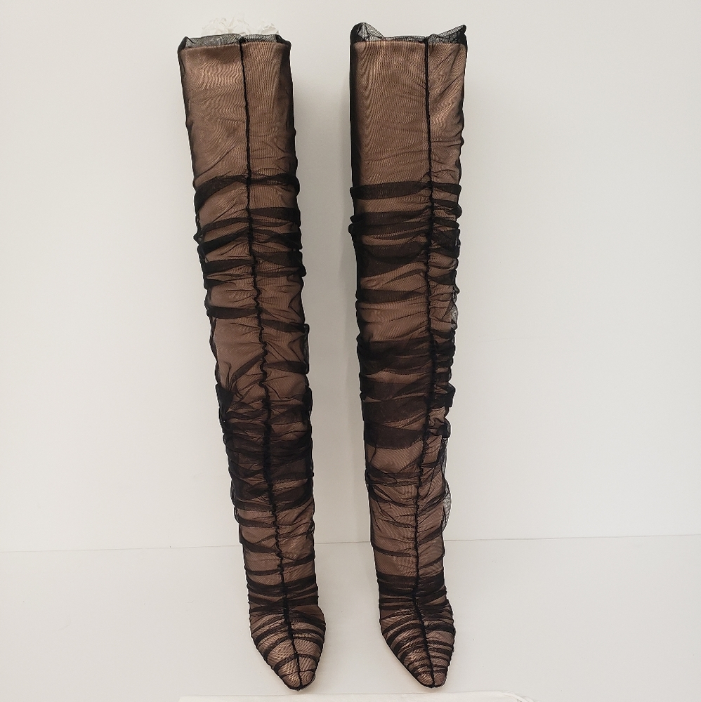 Jimmy Choo X Off-White Elisabeth 100 Boots - Picture 5 of 14